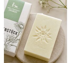 Handgemachte Naturseife «Edelweiss» aus der Schweiz von seifenstueck.live