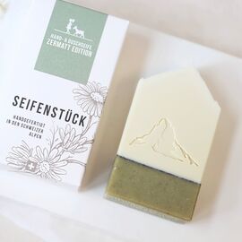 Handgemachte Naturseife «Zermatt Edition» mit Matterhorn-Prägung von Seifenstück.ch